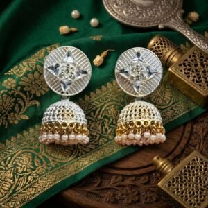 Royal Pearl Jhumka Earrings