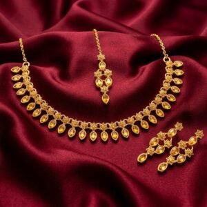 Golden Topaz Necklace Set