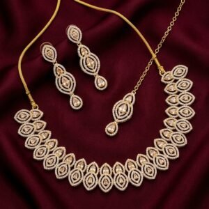 Champagne Marquise Statement Necklace Set