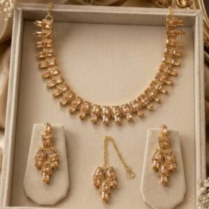 Royal Gold Geometric Crystal Set